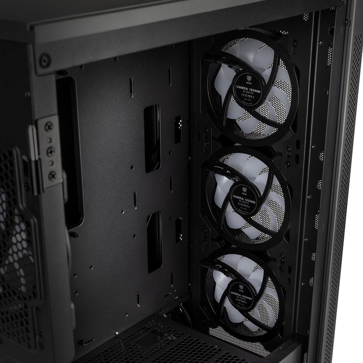 Caixa ATX Kolink Stronghold Prism RGB Aluminio Preta - Image 6