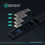Caixa Externa SSD Tooq M.2 NGFF/NVMe SSD - USB 3.1 Gen 2 Preto - Image 3