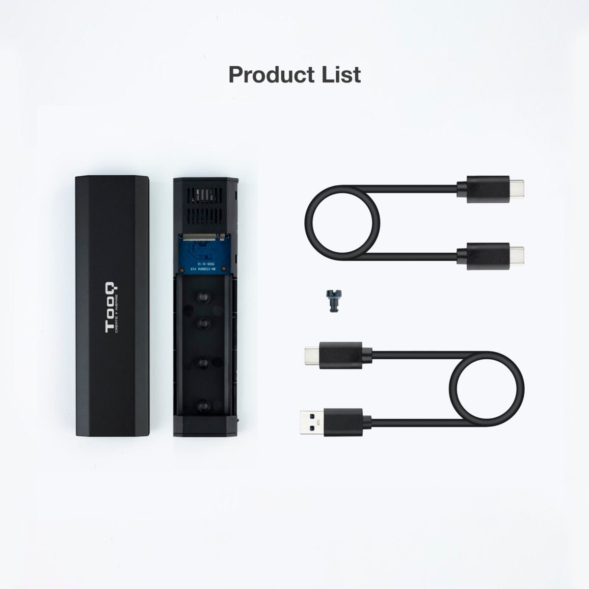 Caixa Externa SSD Tooq M.2 NGFF/NVMe SSD - USB 3.1 Gen 2 Preto - Image 7