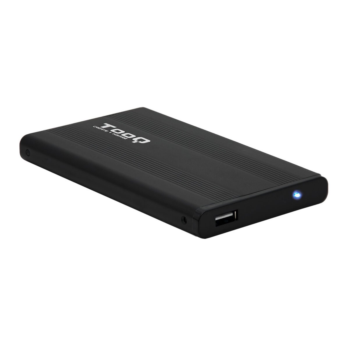 Caixa Externa HDD Tooq 2.5" SATA (95mm) - USB 2.0 Preto - Image 1
