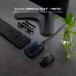 Caixa Externa Gaming Tooq HDD/SSD 2.5" SATA (95mm) RGB - Image 4