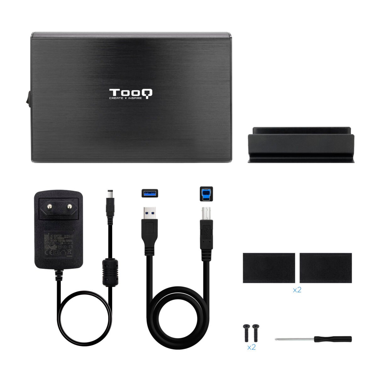 Caixa HDD Tooq 3.5" SATA LED Preto - Image 5