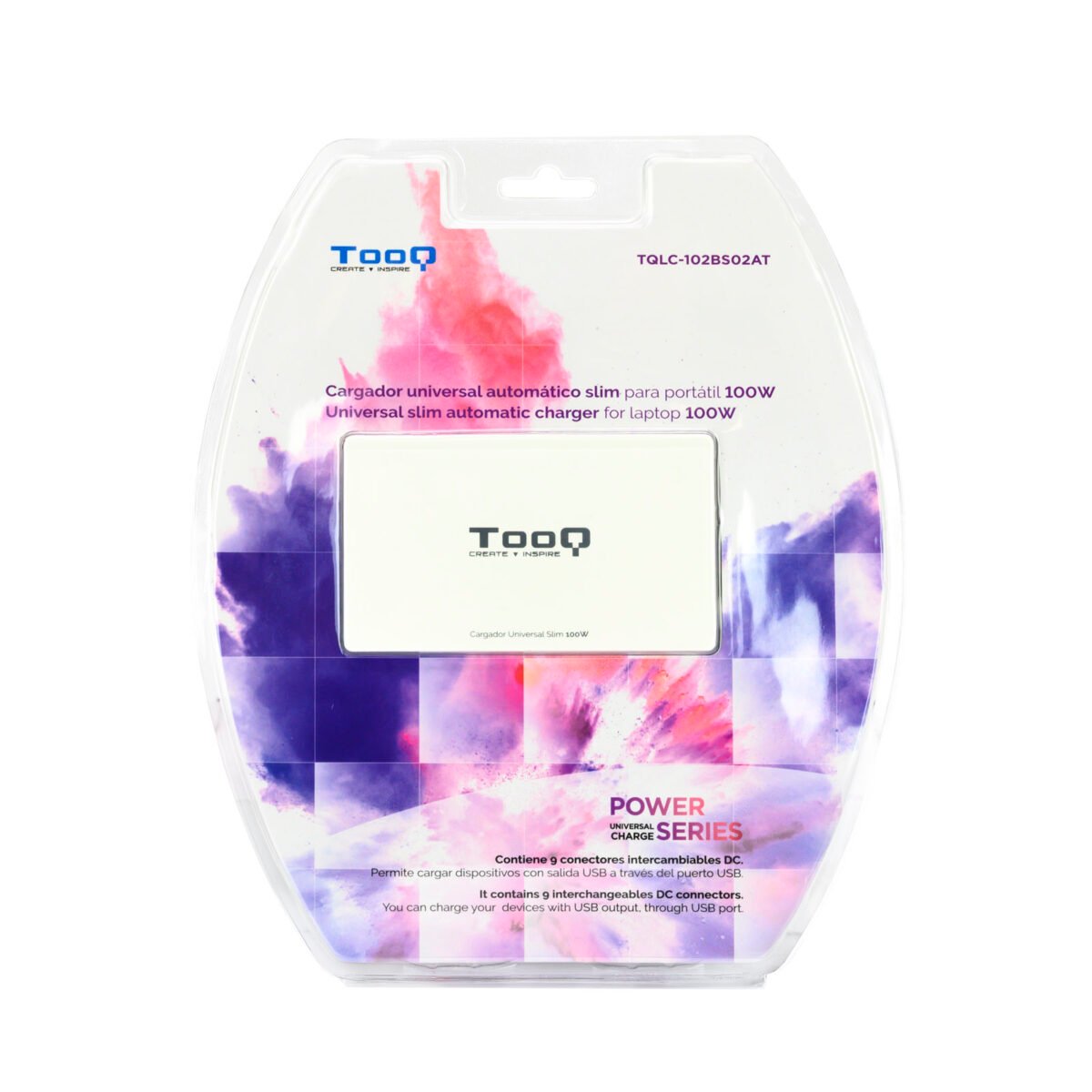 Carregador de Portátil Slim Tooq 100W 1x USB 9 Conectores Branco - Image 6