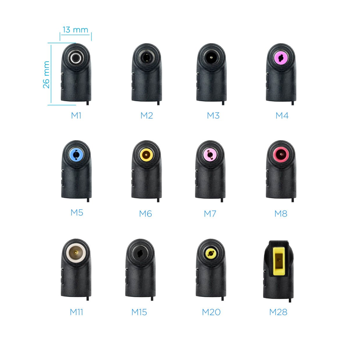 Carregador de Portátil Tooq 90W 2x USB 12 Conectores Preto - Image 2
