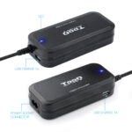 Carregador de Portátil Tooq 90W 2x USB 12 Conectores Preto - Image 3