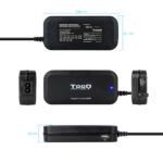 Carregador de Portátil Tooq 90W 2x USB 12 Conectores Preto - Image 4