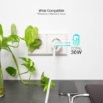 Carregador GaN Tooq USB-C/PD 30W + USB-A/QC 30W - Image 4