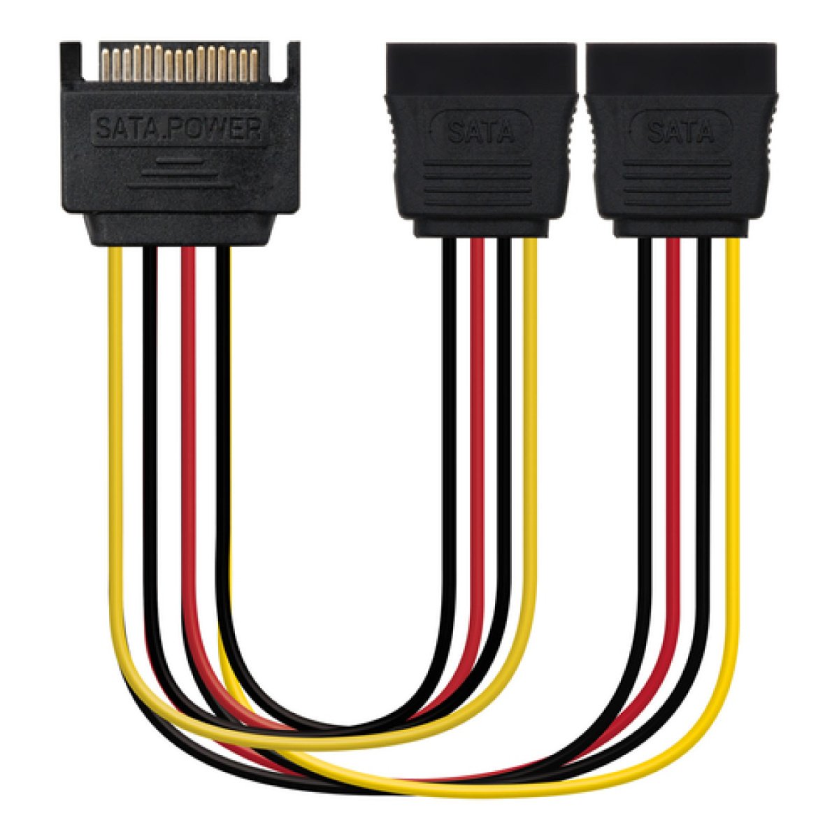 Cabo de Alimentação SATA Nanocable - SATA Macho > 2x - Image 1