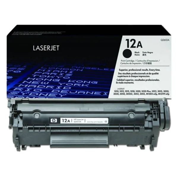 Tinteiro HP Q2612A Preto