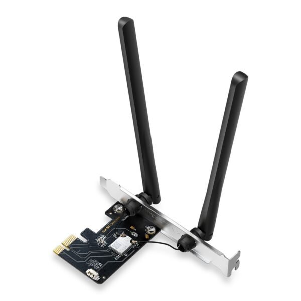 Placa de Rede Mercusys AXE5400 Tri-Band WiFi 6E Bluetooth 5.2 PCIe