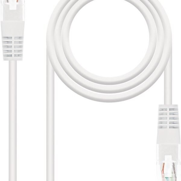 Cabo de Rede Nanocable RJ45 CAT.6 UTP AWG24 1m Branco