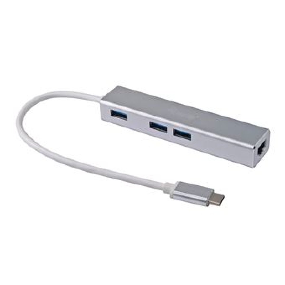 HUB EQUIP LIFE USB-C TO 3-PORT USB 3.0 HUBS + RJ45 - Image 1