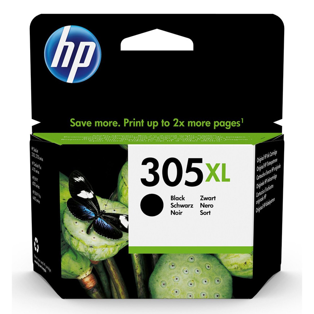 Tinteiro HP Original 305XL Preto de Elevado Rendimento - Image 1