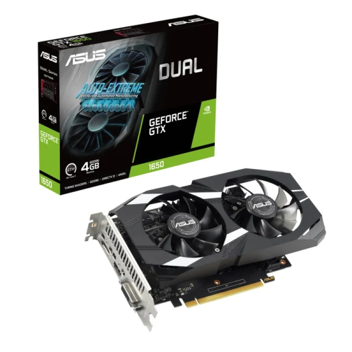 Placa Gráfica Asus GeForce GTX 1650 DUAL 4GB GDDR6 V2 - Image 1