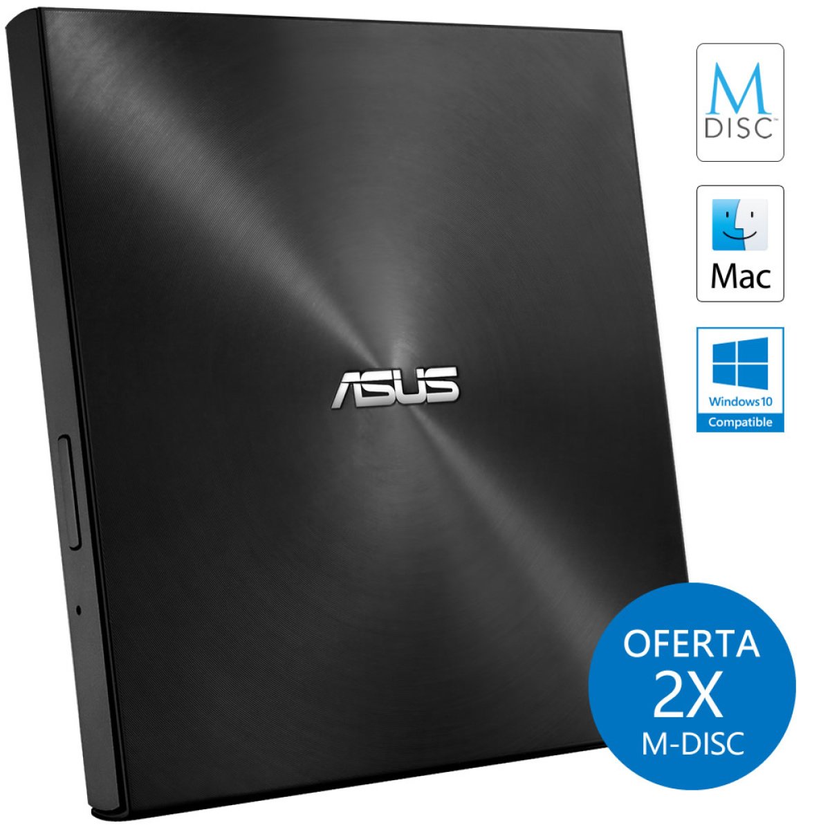 Drive Ótica Externa Asus ZenDrive U7M Preto - Image 1