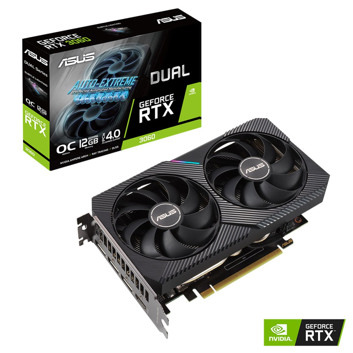 Placa Gráfica Asus Dual GeForce RTX 3060 12GB GDDR6 OC - Image 1