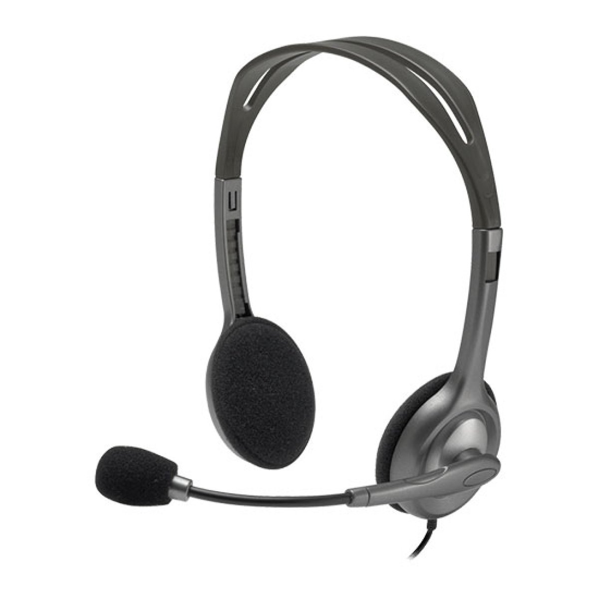 Headset Logitech H111 Stereo Cinza - Image 1