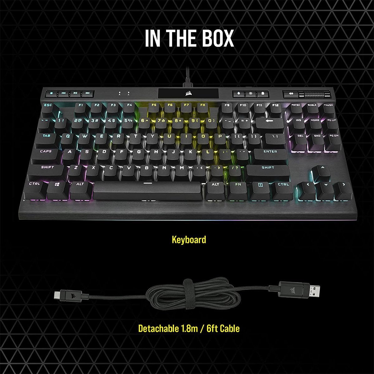 Teclado Mecânico Corsair K70 RGB TKL Champion Series Optical-Mechanical PT - Image 8
