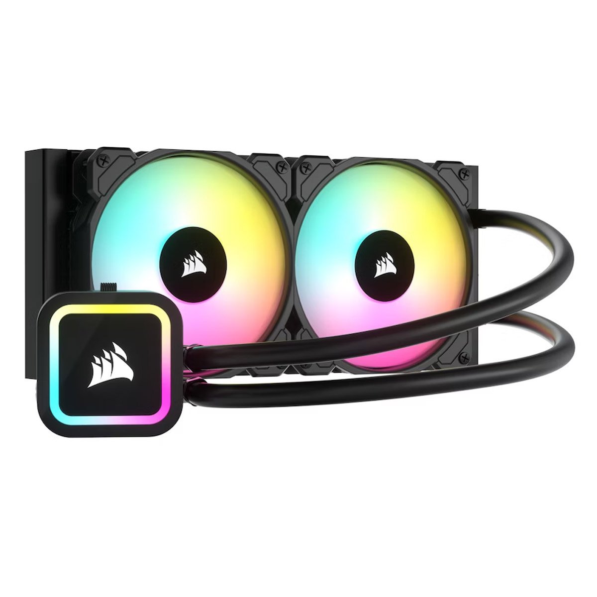 Water Cooler CPU Corsair iCUE H100x RGB Elite 240mm Preto - Image 1