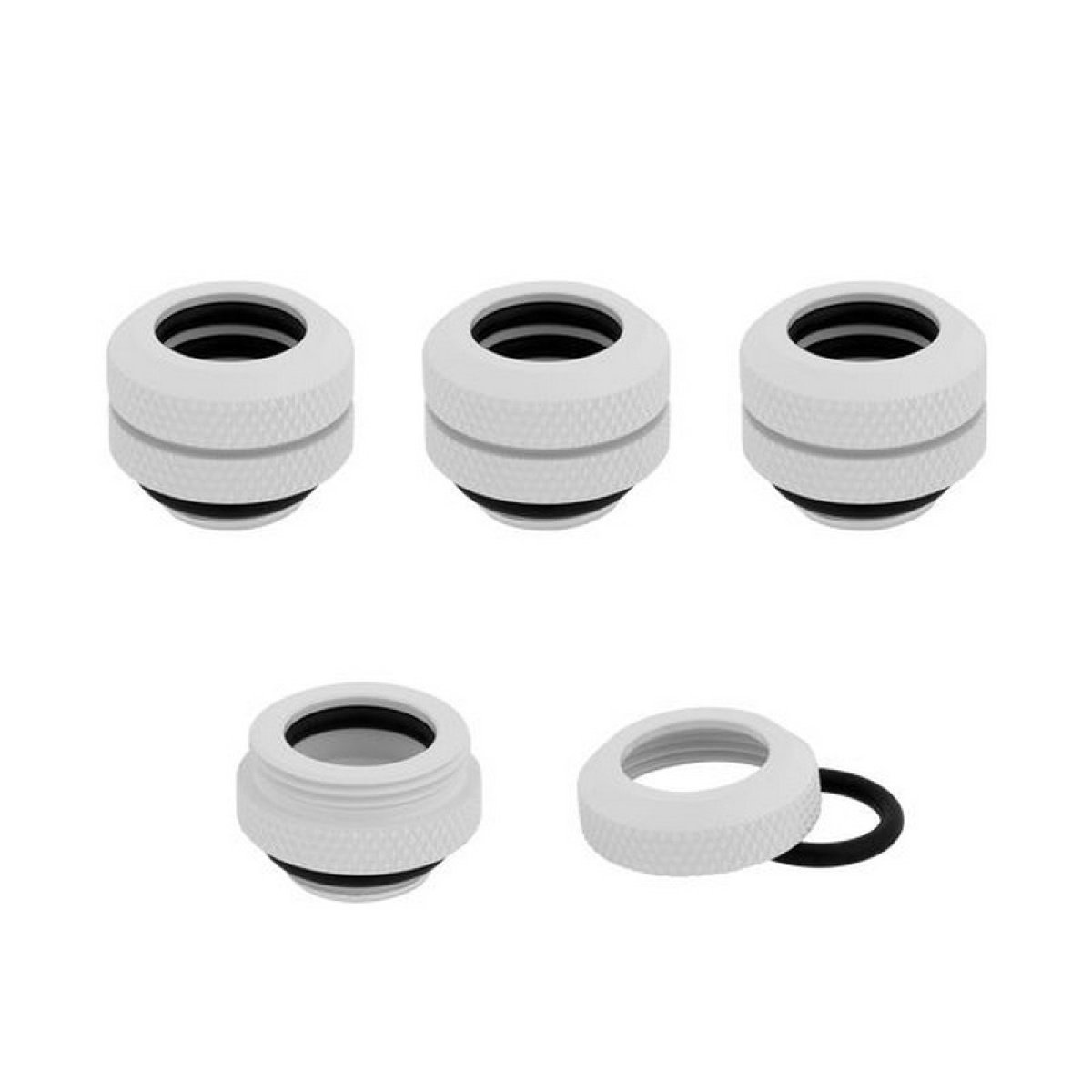 Encaixe Rígido Corsair Hydro X Series XF Hardline 12mm OD Branco (Pack 4) - Image 1