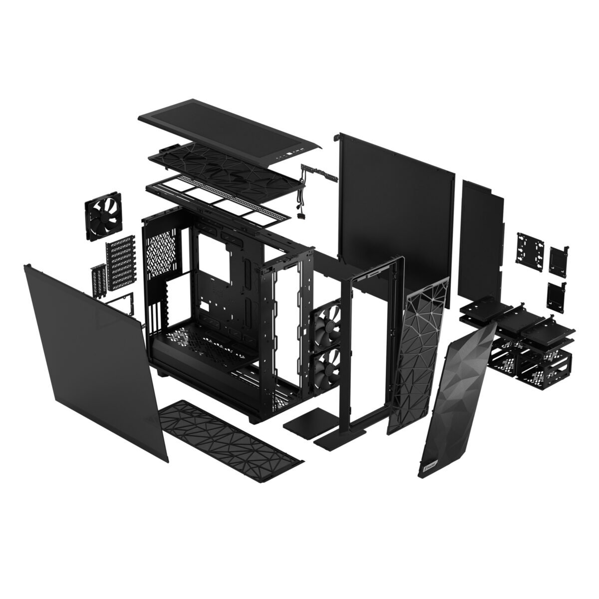 Caixa E-ATX Fractal Design Meshify 2 XL Preta Tempered Glass Dark Tint - Image 7