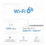 Router Mercusys Wireless AX3000 Halo H80X Whole Home Mesh Dual-Band Gigabit WiFi 6 (Pack2) - Image 5
