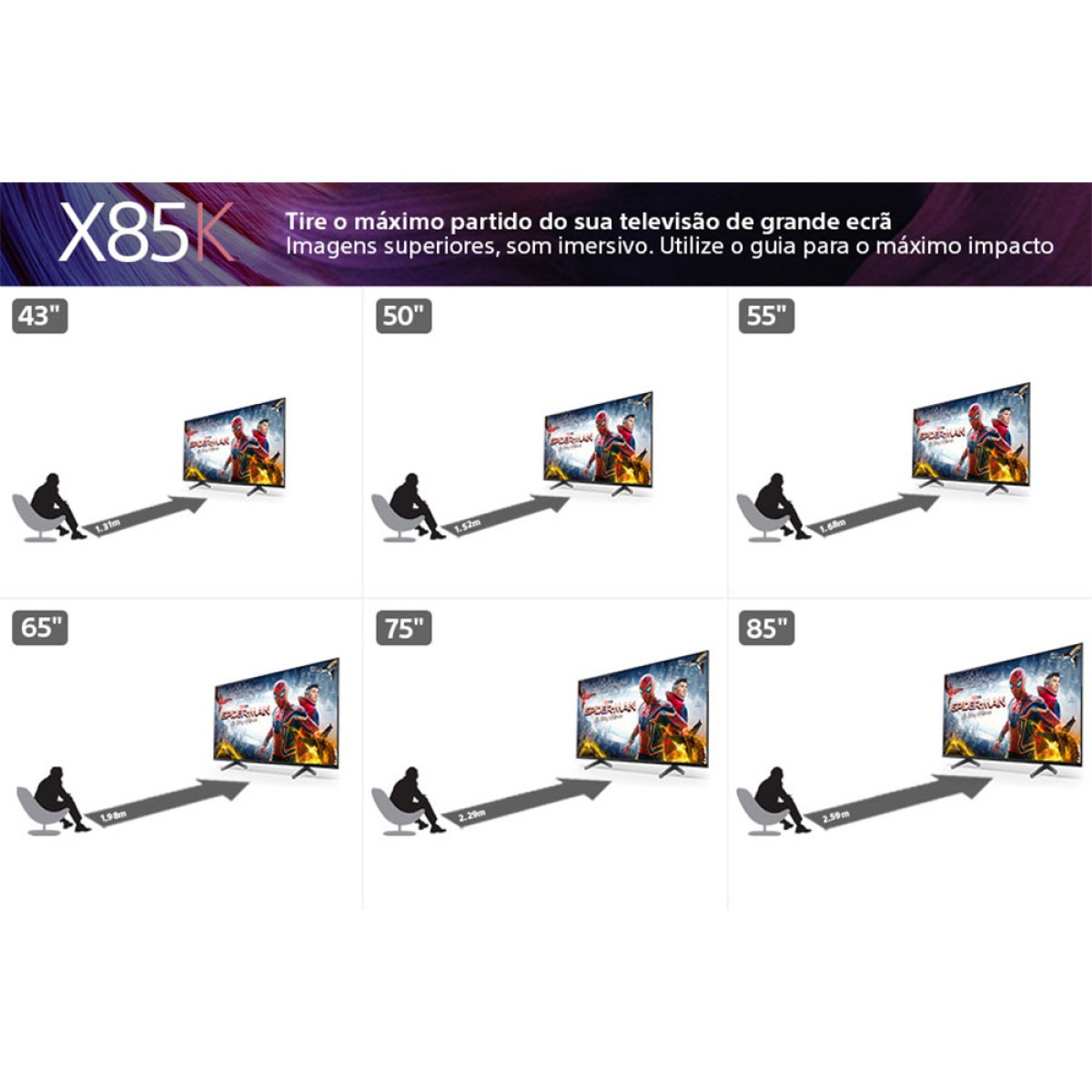 Televisão Sony X85K Series SmartTV 55" LED 4K UHD Google TV - Image 7