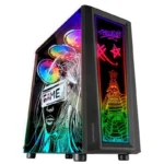 Caixa ATX Mars Gaming MC-ART FRGB Vidro Temperado Preta