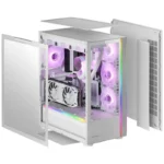 Caixa E-ATX Mars Gaming MC-ULTRA XXL ARGB Vidro Temperado Branca - Image 4