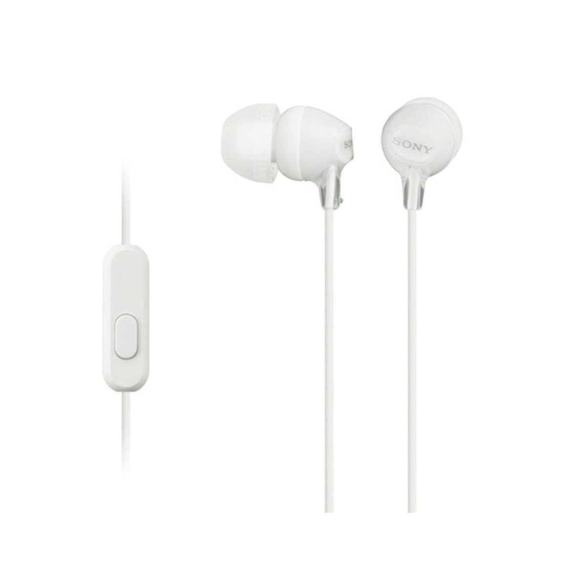 Auriculares Sony MDR-EX15AP (Com Microfone) Brancos Jack 3.5mm - Image 1