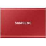Disco SSD Externo Samsung T7 500GB USB-C Vermelho