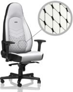 Cadeira noblechairs ICON PU Leather Branco / Preto