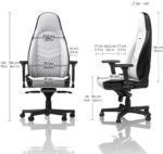 Cadeira noblechairs ICON PU Leather Branco / Preto - Image 4