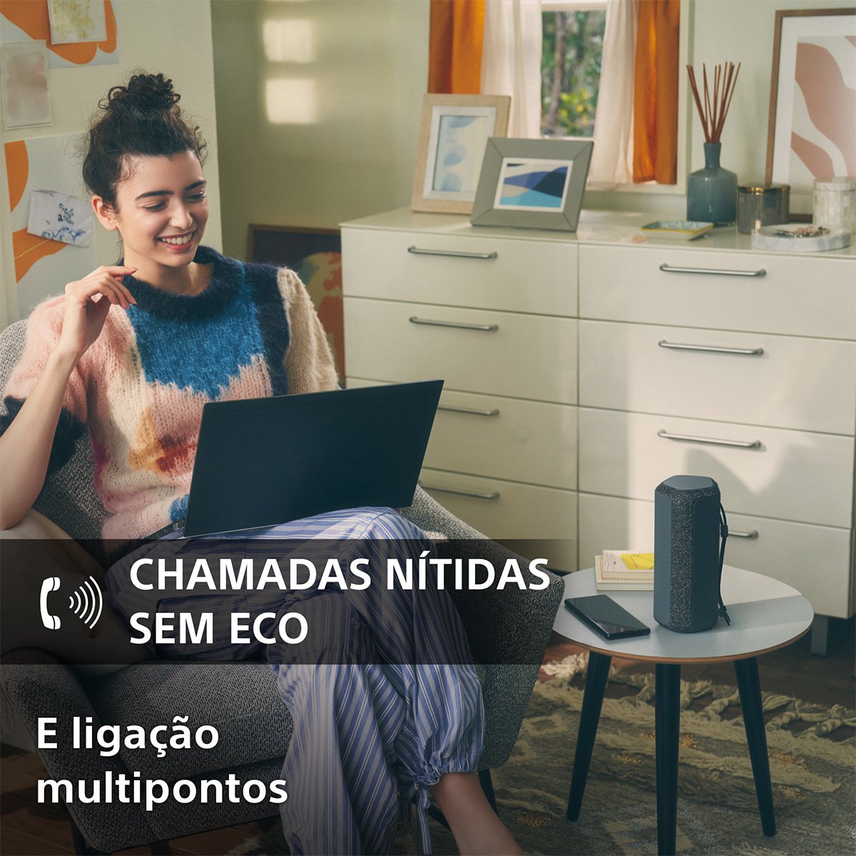 Coluna Portátil Sony XE200 Bluetooth Preta - Image 5