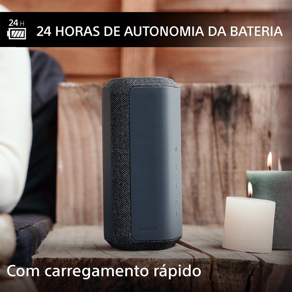 Coluna Portátil Sony XE300 Bluetooth Preta - Image 3