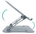 Suporte Elevatório Tooq para Portáteis Ergonómico Ajustável Alumínio - Image 3