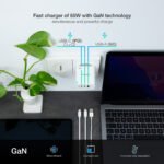 Carregador GaN Tooq 2xUSB-C/PD 65W + USB-A/QC 65W - Image 5