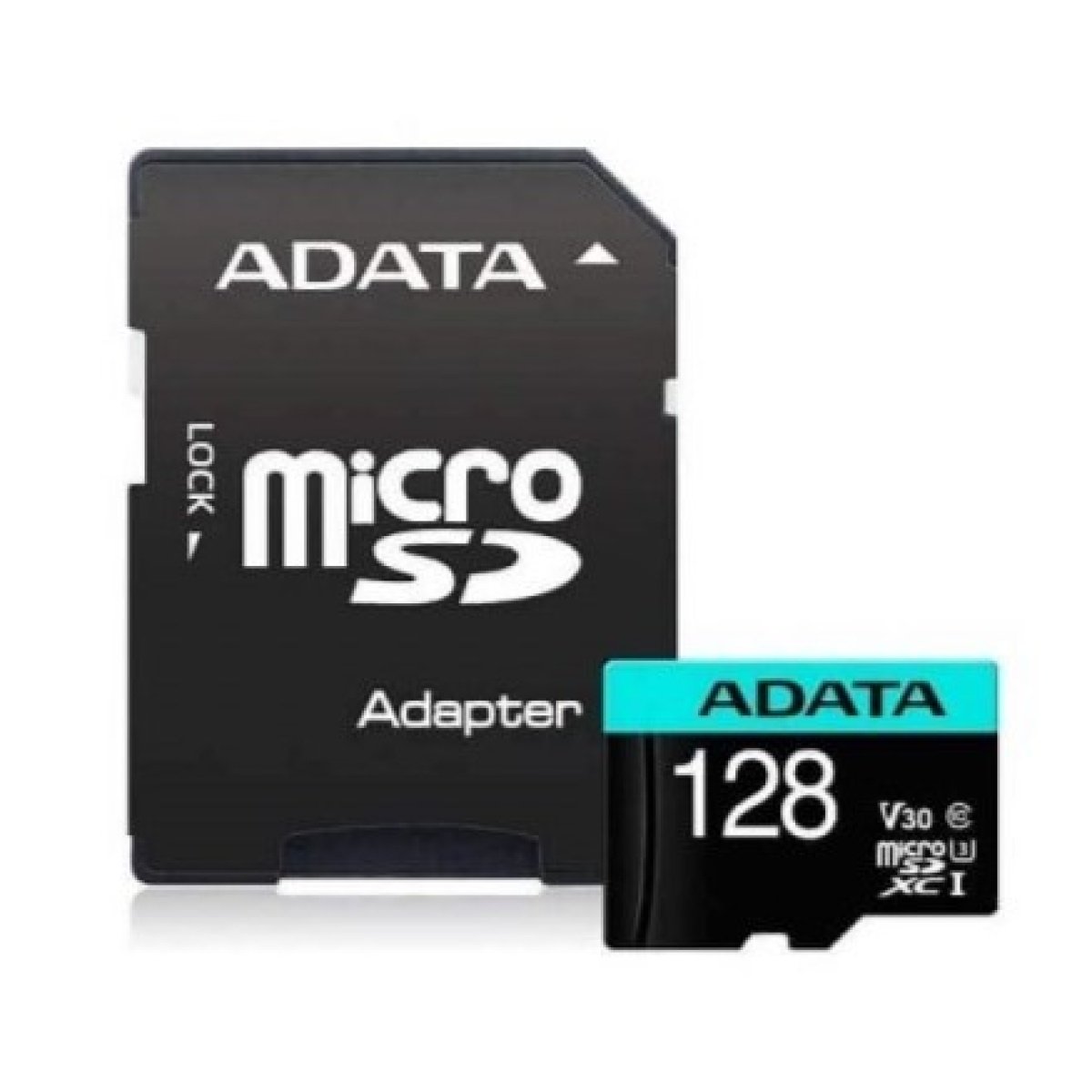 Cartão de Memória MICRO SDXC 128GB UHS-I U3 CLASS 10 V30 ADATA C/ ADAPT SD - Image 1
