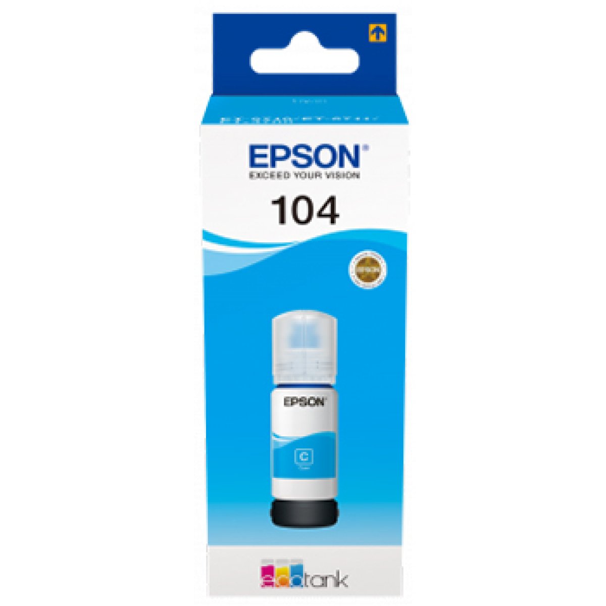 Tinteiro Epson 104 EcoTank Pigmento Ciano - Image 1