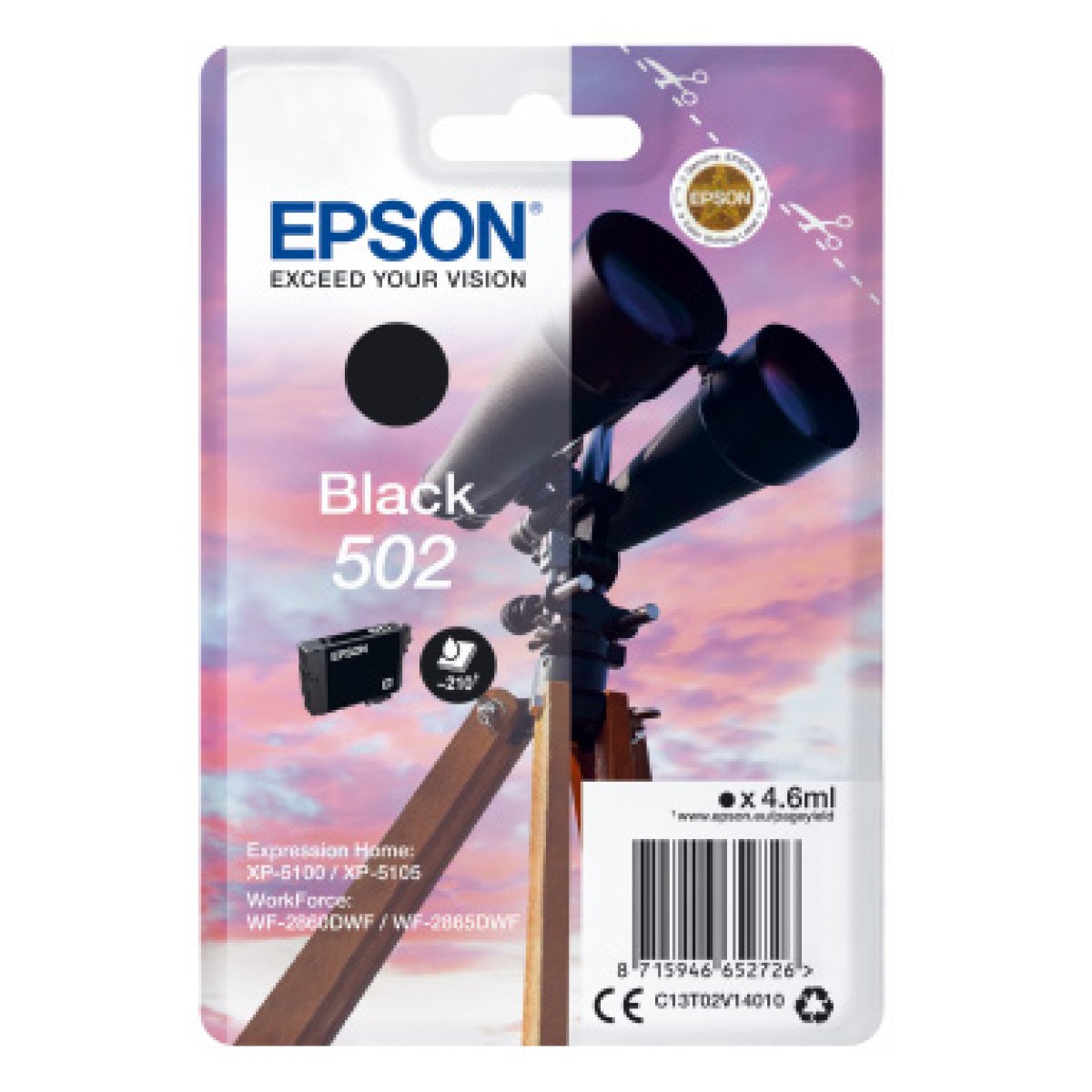 Tinteiro Epson Singlepack Black 502 Ink - Image 1