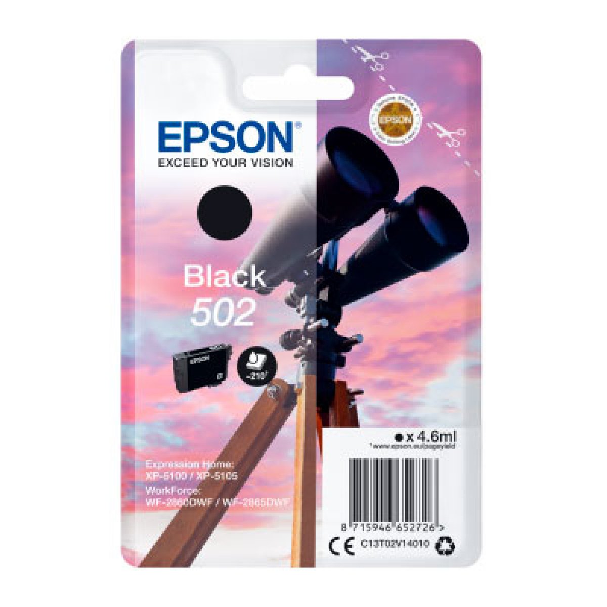 Tinteiro Epson Singlepack Black 502 Ink - Image 1