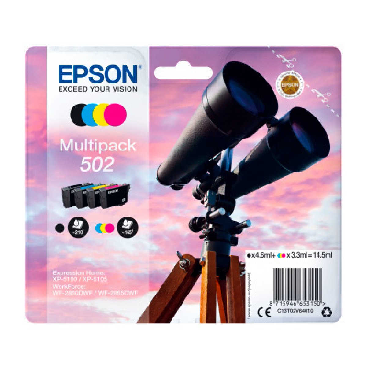 Tinteiro Epson Original Multipack 4-colours 502 Ink - Image 1