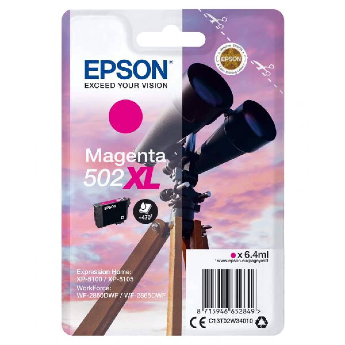 Tinteiro Epson Singlepack Magenta 502XL Ink - Image 1