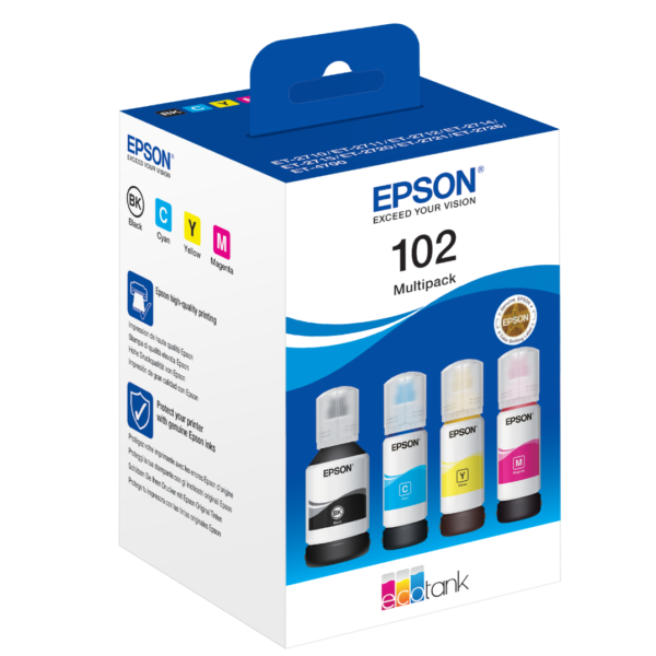 Tinteiro Epson 102 EcoTank 4-Cores Multipack