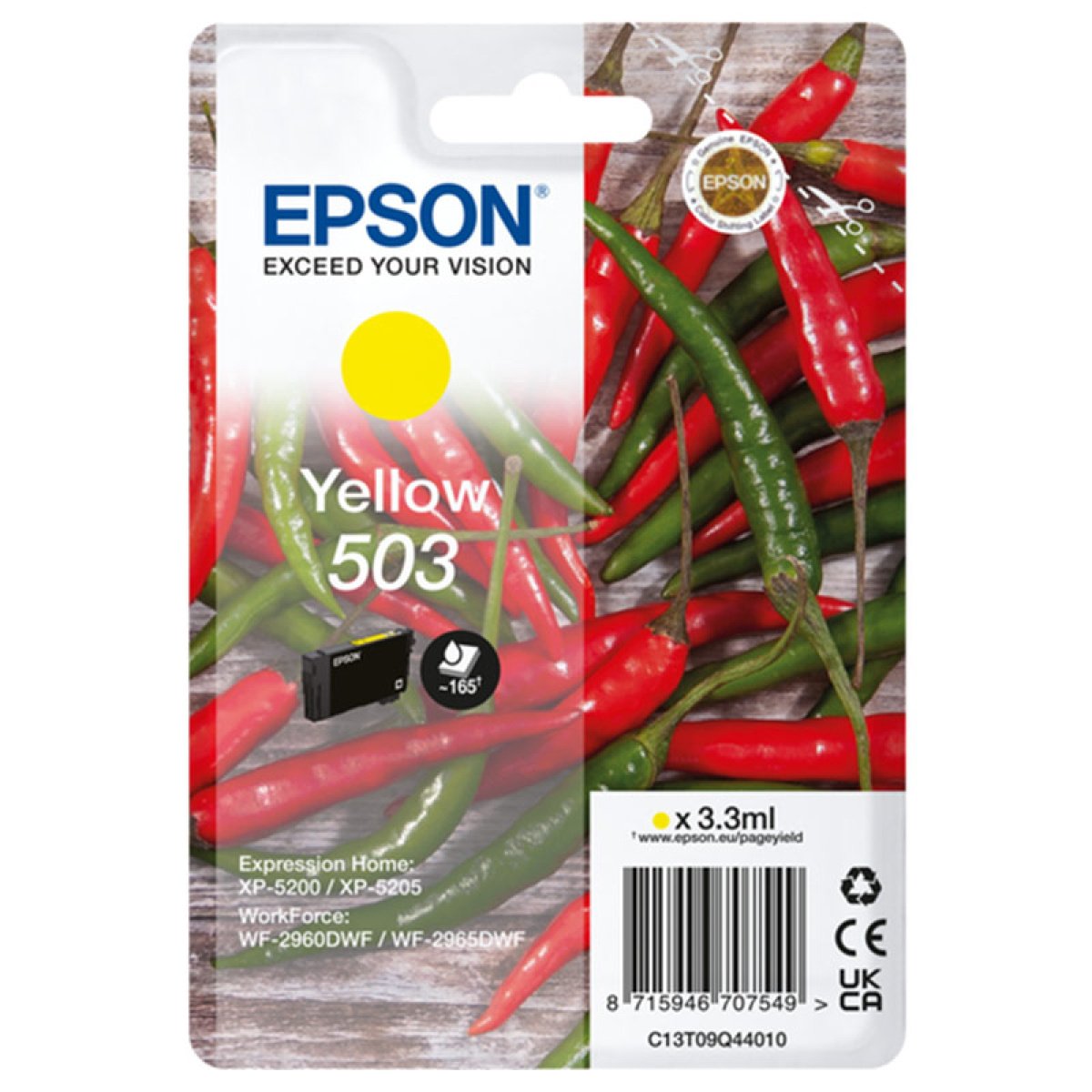 Tinteiro Epson Original Singlepack Amarelo 503 Ink - Image 1