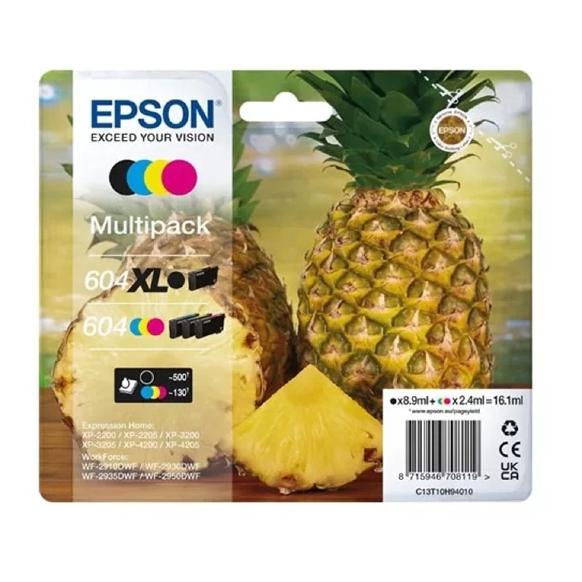 Tinteiro Epson Original Multipack 3-colours 604 Standard + Preto 604XL Ink - Image 1