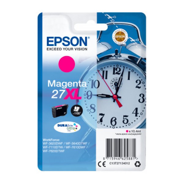 Tinteiro Epson Original Singlepack Magenta 27XL DURABrite Ultra Ink