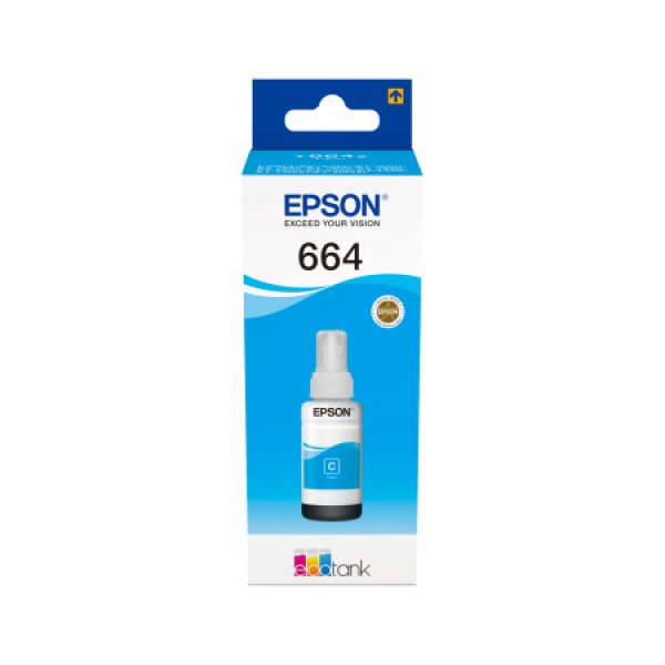 Tinteiro Epson 664 Ecotank Cyan Ink Bottle (70ML)