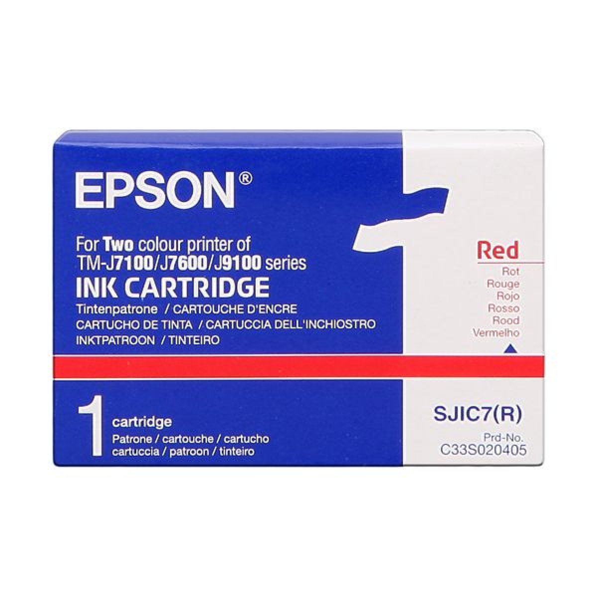 Tinteiro EPSON SJIC7(R) Vermelho - TM-J7100 - Image 1