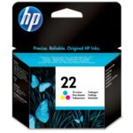 Tinteiro HP Original 22 Tricolor